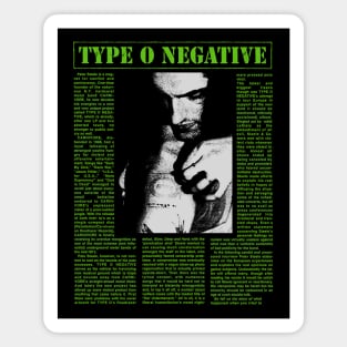 Type O Negative - Magzine Fanmade Magnet